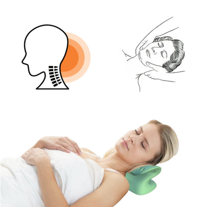 Cervical support for short lying-down neck stretching sessions