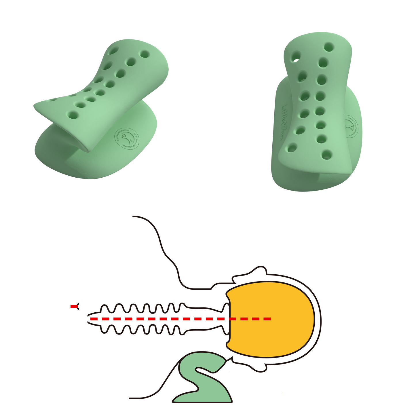 Neck stretcher for stiffness associated with forward head posture