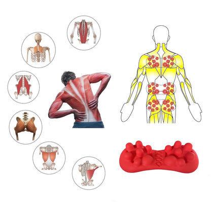 Back and glute trigger point locations for self-massage